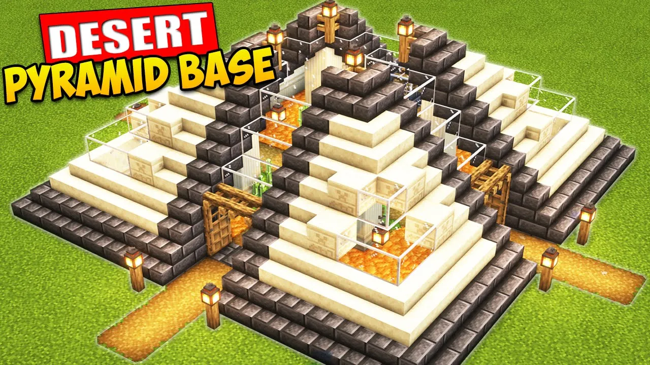 Minecraft: Desert Pyramid House Tutorial ⚒️
