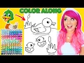 Color a Duck Family With Me COLOR ALONG WITH KIMMI