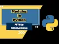 Mastering Python Functions - Part 3 Unveiling the Power of Modules Must Watch Tutorial