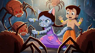 Chhota Bheem - Cat Chutki vs Giant Spiders | Cartoons for Kids | Movies in Hindi