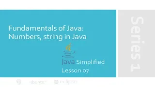 Numbers string in Java JAVA Simplified 07