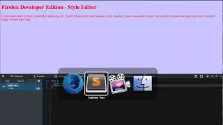Style Editor in Firefox Developer Edition