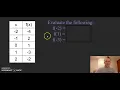 Evaluating Functions from a Table