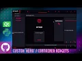 Python Multiple Animated Menu Containers Using QT Custom Widgets PyQt PySide Teaser