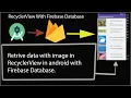 How to insert and retrieve data with image in RecyclerView with Firebase database Easy Method