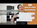DIY PEEL STICK BACKSPLASH FT THE SMART TILES