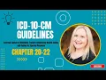 Chapters 20-22 ICD 10 CM Guidelines