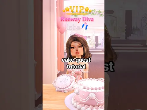 NEW CAKE QUEST Tutorial in Dress To Impress 🎂 #roblox #dti #dresstoimpress