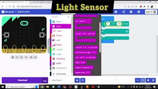 Light Sensor Code MicroBit Tutorial Robo CAD