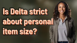 Is Delta strict about personal item size