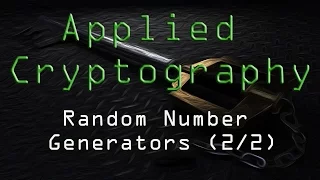 Applied Cryptography Random Numbers