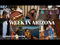 MY FIRST TIME IN ARIZONA exploring scottsdale workouts while traveling visiting my roomate more