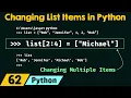 Changing List Items in Python