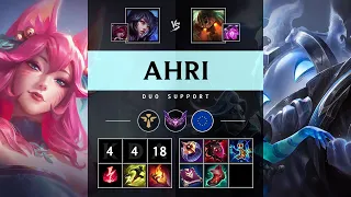 Ahri Support vs Nautilus - EUW Master Patch 25 20