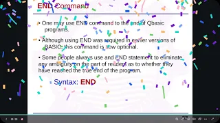 QBasic Basics CLS PRINT INPUT END Explained