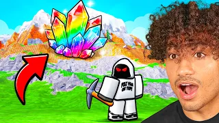 ROBLOX MINE A MOUNTAIN..