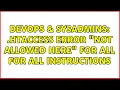 DevOps SysAdmins htaccess error not allowed here for all for all instructions 3 Solutions