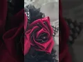 Handmade gothic maroon and black bouquet
