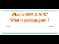 What are the differences between npm and npx NPM vs NPX What is package json Interview Question