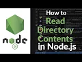 How to Read Directory Contents in Node js List Files and Folders with fs readdir Guide