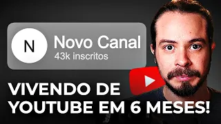 Como eu viveria de YouTube em 6 meses começando do zero