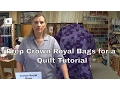 How to prep your Crown Royal bags for a quilt