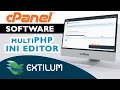 How to Use the MultiPHP INI Editor in cPanel - Basic Mode