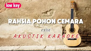 rahsia pohon cemara exist low key akustik karaoke