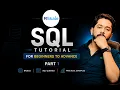 SQL Tutorial for Beginners to Advance SQL Full Course Part 1 Learn SQL Step by Step