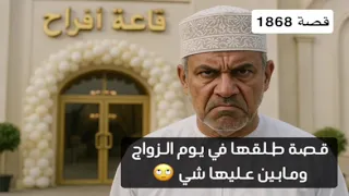 1868 قصة طلقها في يوم الزواج ومابين عليها شي 