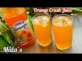 Mala s Orange Crush Juice Recipe How to make Instant Orange Juice with Mala s Orange Crush