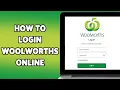 How To Login Woolworths Online 2025 Woolworths Account Sign In Guide