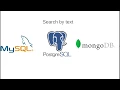 Text search compare MySQL vs PostgreSQL vs MongoDB performance analyze