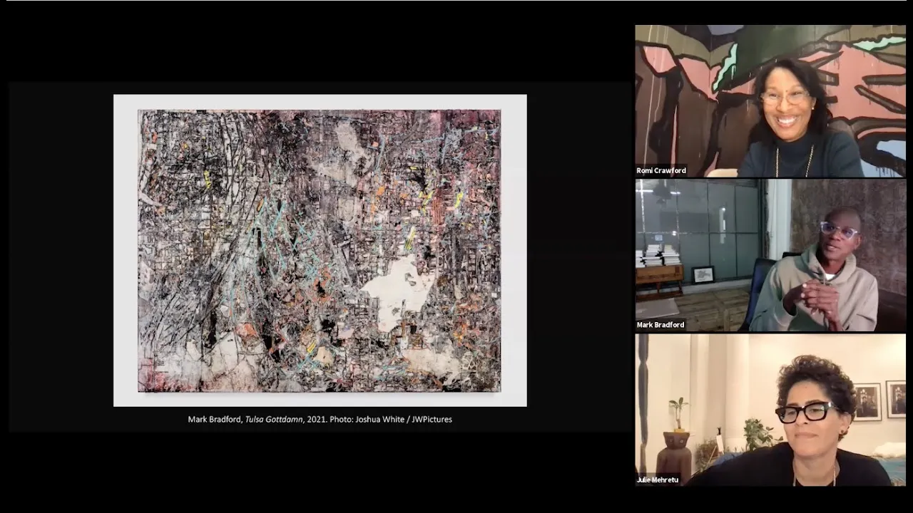 Mark Bradford and Julie Mehretu in Conversation, 11/8/21 - SAIC's Visiting Artists Program