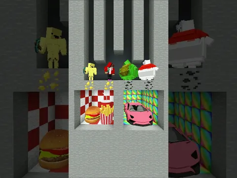 😱FAT MIKEY AND CARRIE ATTACK SPORT JJ AND BANANA KID😱 #minecraftshorts #herobrine #brainrot #maizen