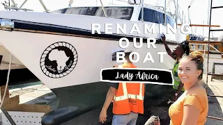 Our CATAMARAN finally has a NAME! | YACHT REBUILD WEEK 96