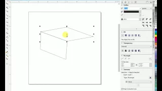 Make basic and easy 3D cube using Corel Draw