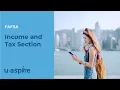 How to answer income and tax questions on the 25-26 FAFSA