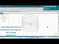 Solid Edge 2023 Tutorial - 3D Modeling for beginner EP 11 Spring