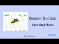 Banner Section - Open Shop Theme