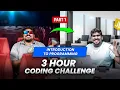 Part 1 Introduction To Programming 3-Hour Coding Challenge
