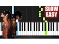 Rae Sremmurd - Black Beatles ft. Gucci Mane - SLOW EASY Piano Tutorial by PlutaX