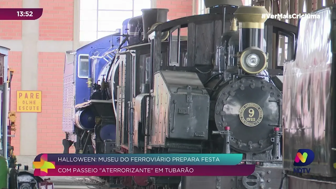 Halloween: Museu do Ferroviário prepara festa com passeio "aterrorizante" em Tubarão