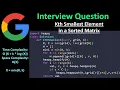 Kth Smallest Element in a Sorted Matrix - Priority Queue