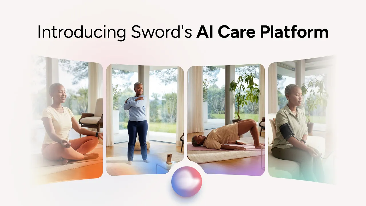 Sword Health launch asset, Introducing Sword, opening frame sampled at second 0 for the ADVIDS Video Audit