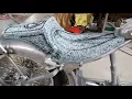 King and Queen seat for Harley EVO Chopper by Dr Mechanik