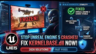 Fix UE5 KERNELBASE dll Crash on PC 2026 Unreal Engine 5 Games Crashing