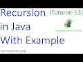 Recursion with java Factorial with recursion in java example Tutorial-53 latest