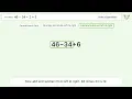 Order of Operations Solve 46-34 2 3 step-by-step solution