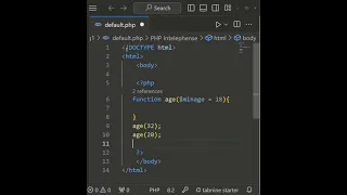Function Default Argument PHP